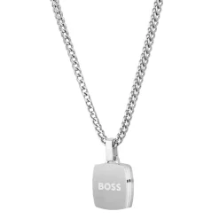 BOSS Odell Silver Black Onyx Men’s Pendant