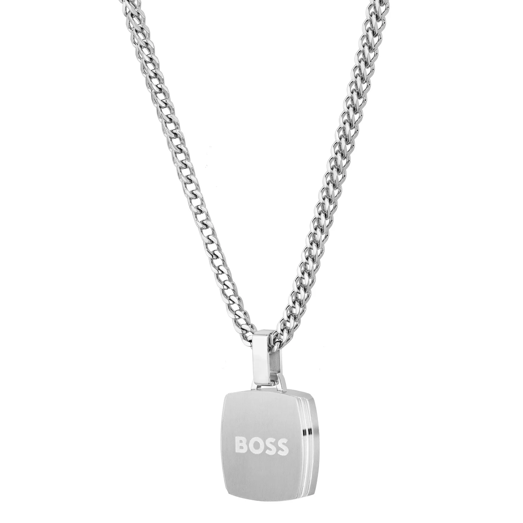 BOSS Odell Silver Black Onyx Men’s Pendant