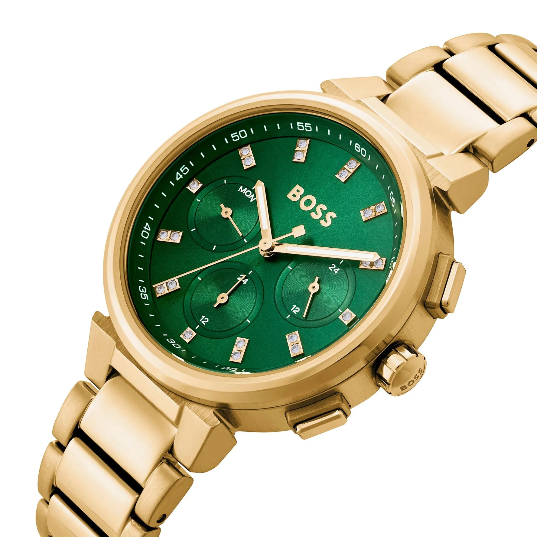 BOSS One 38mm Yellow Gold Tone Ladies Watch
