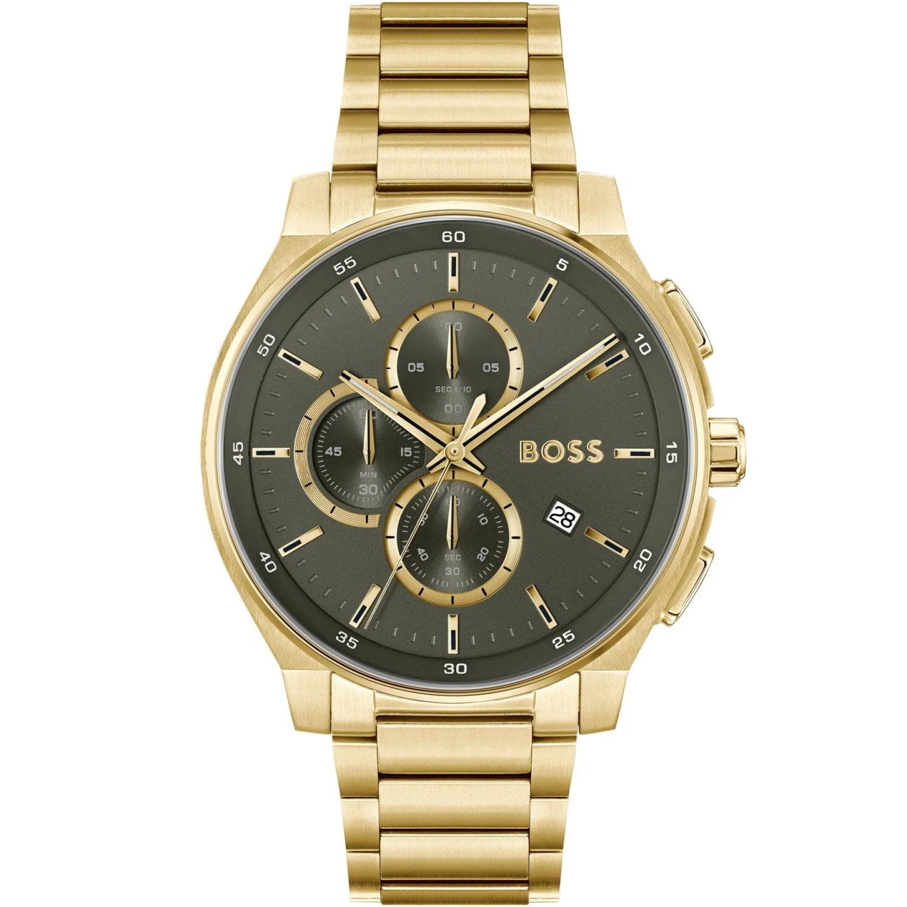 BOSS Peak 2.0 44mm Yellow Gold Tone Chronograph Men’s Watch