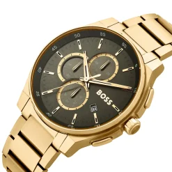 BOSS Peak 2.0 44mm Yellow Gold Tone Chronograph Men’s Watch