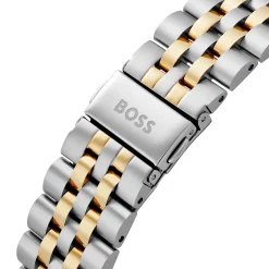 BOSS Principle 41mm Stainless Steel and Yellow Gold Tone Skeleton Automatic Men’s Watch