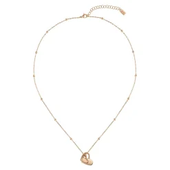 BOSS Rose Gold Tone Soulmate Heart Necklace
