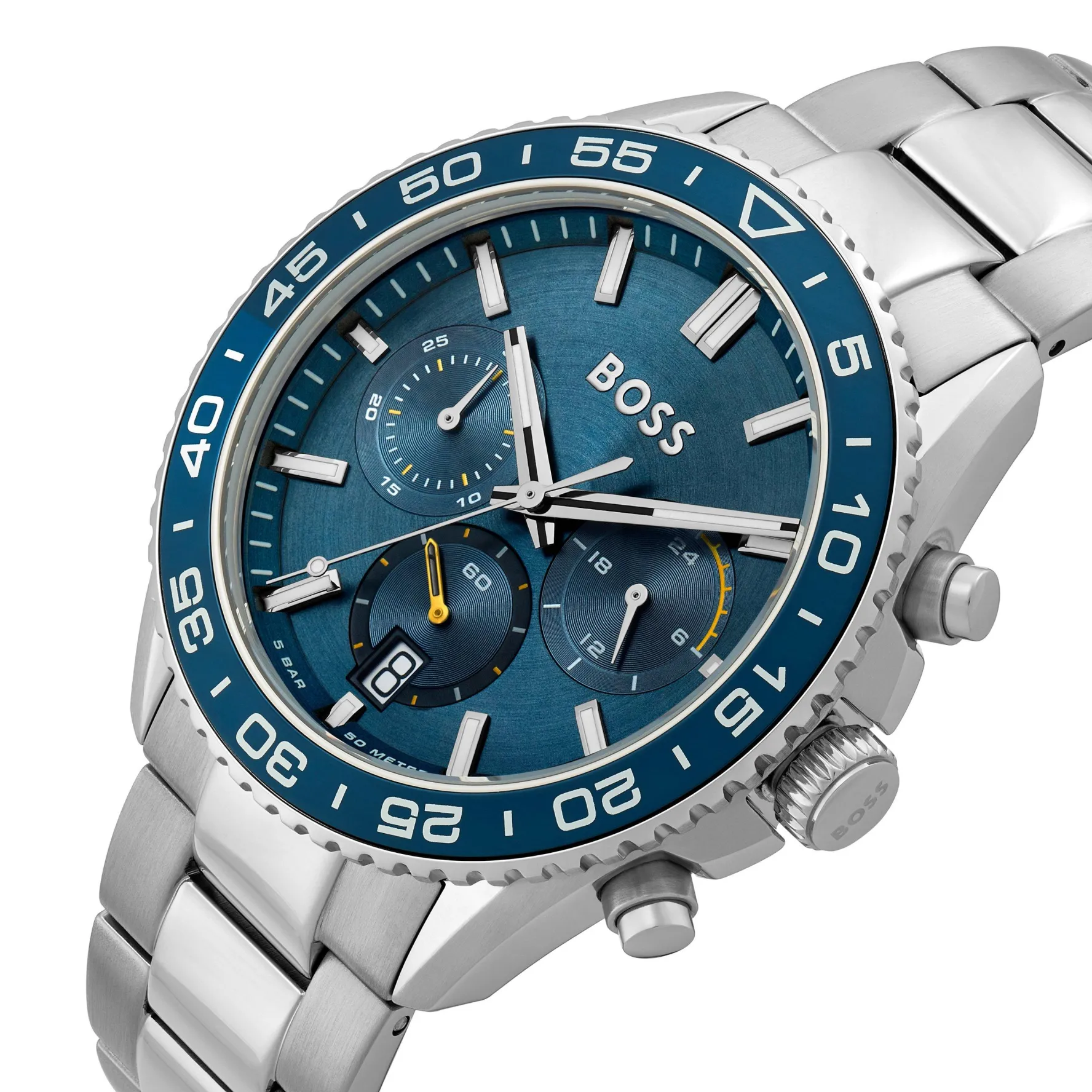 BOSS Runner 43mm Stainless Steel Chronograph Men’s Watch