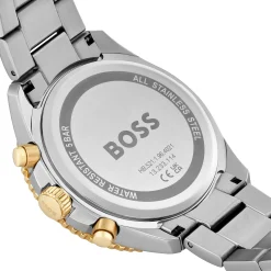 BOSS Runner 43mm Stainless Steel and Yellow Gold Tone Chronograph Men’s Watch