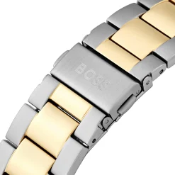 BOSS Runner 43mm Stainless Steel and Yellow Gold Tone Chronograph Men’s Watch