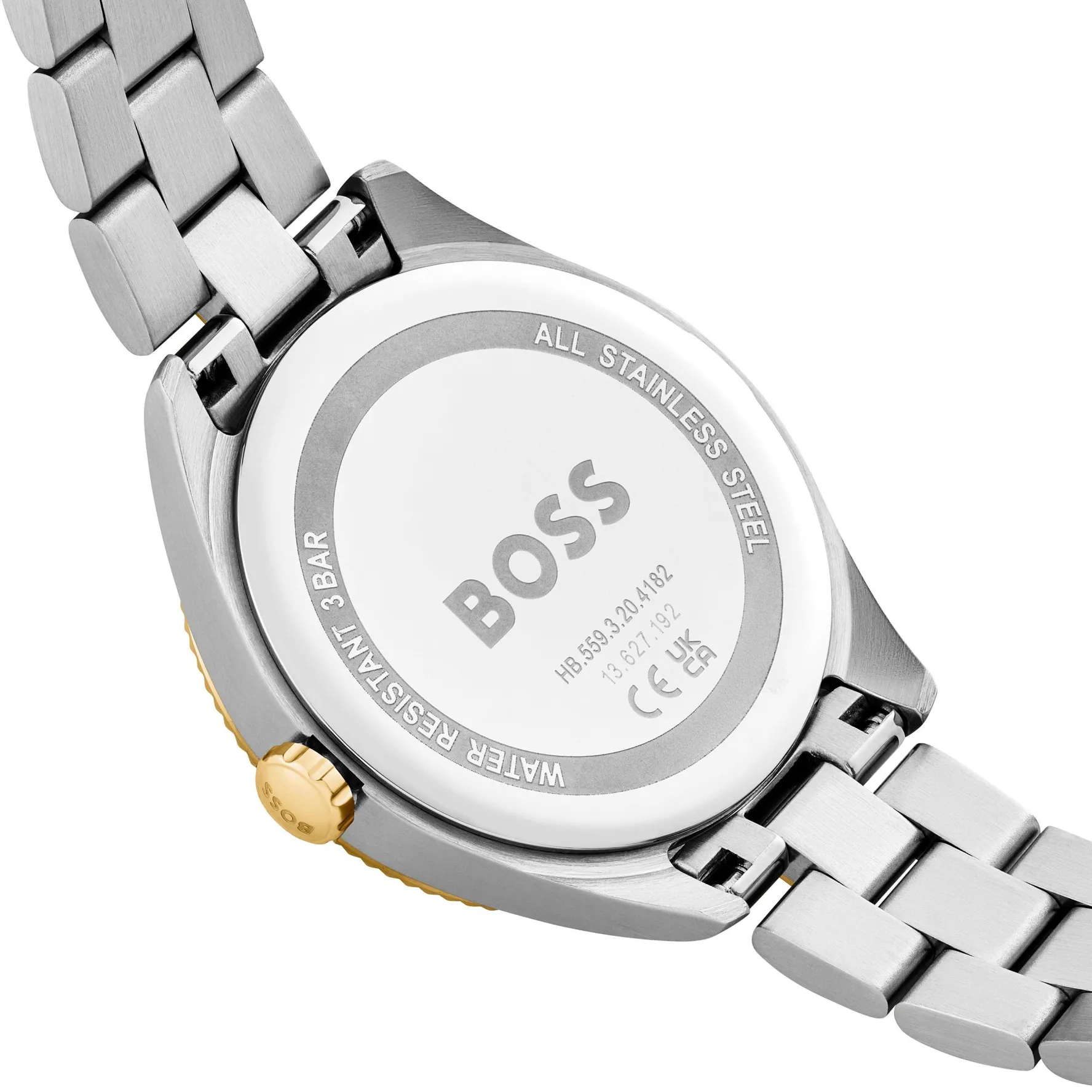BOSS Sage Sport 34mm Stainless Steel and Yellow Gold Tone Ladies Watch