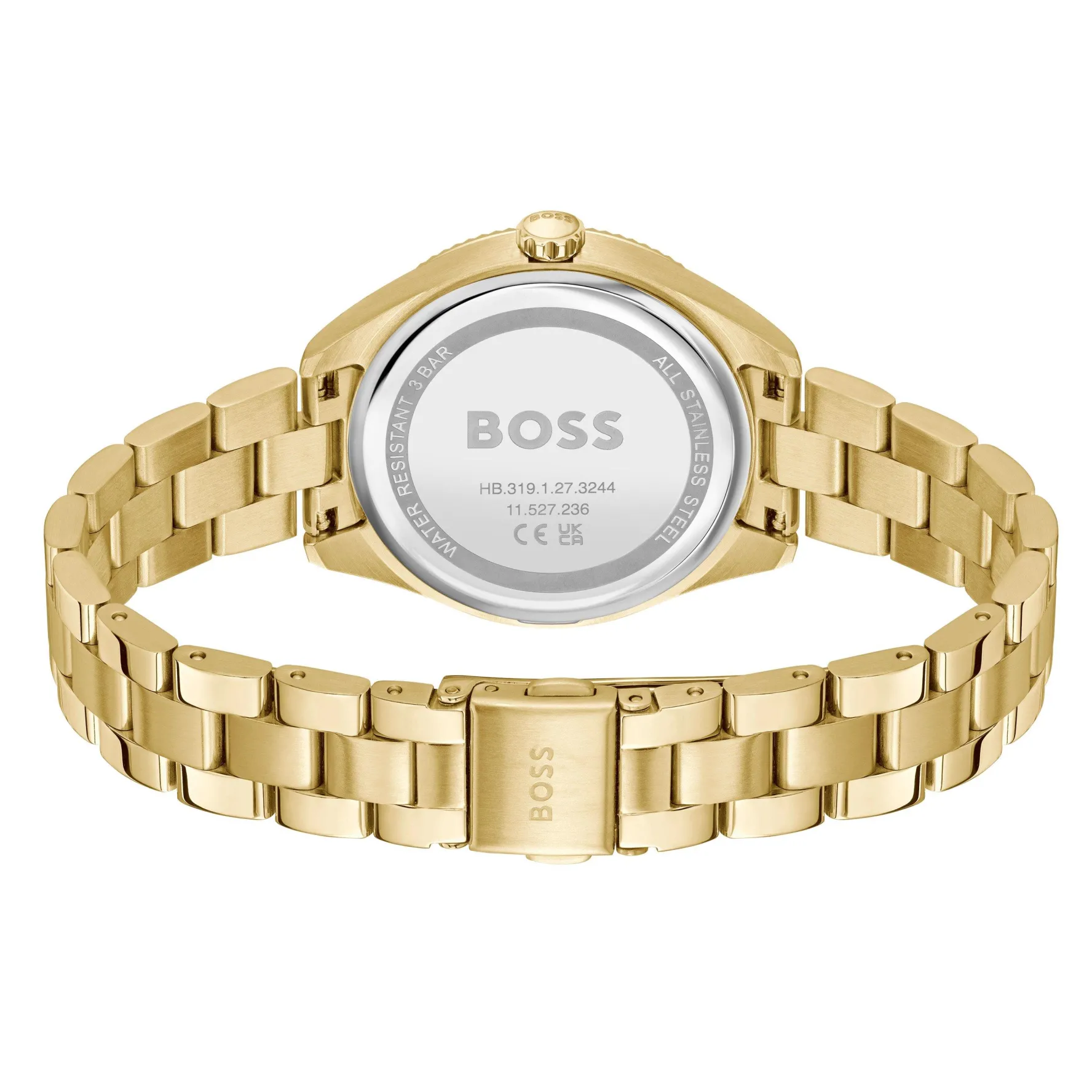 BOSS Sage Sport 34mm Yellow Gold Tone Ladies Watch