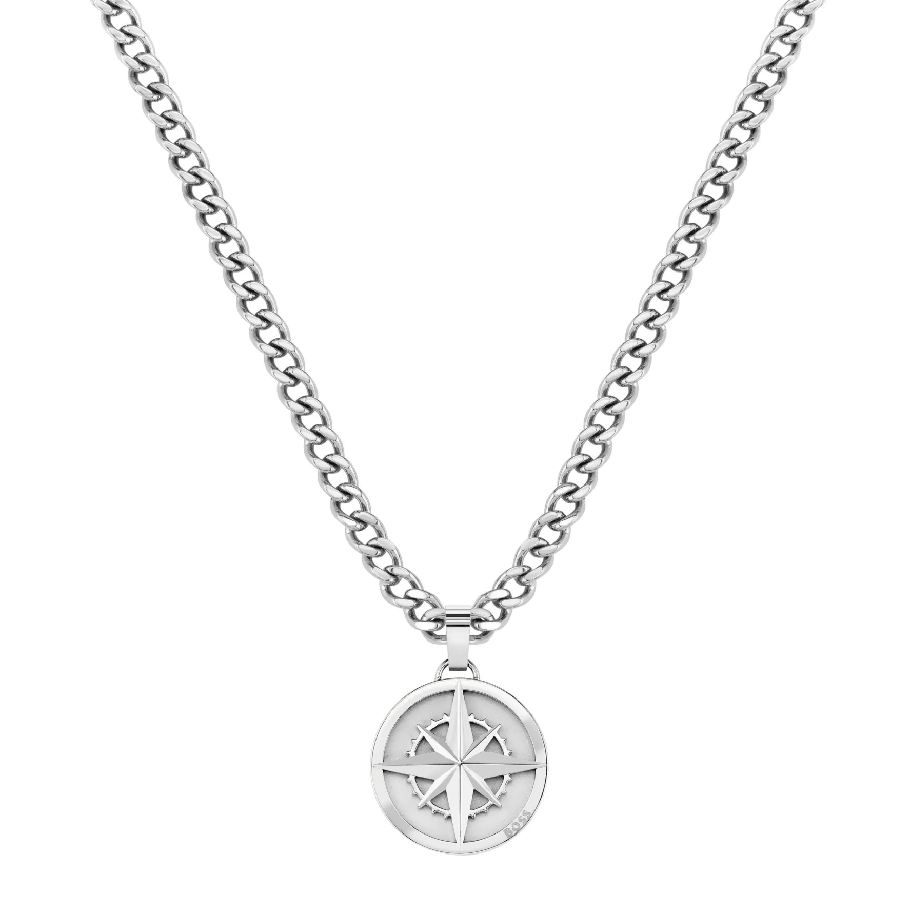 BOSS Silver North Men’s Pendant
