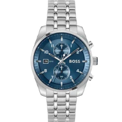 BOSS Skytraveller 44mm Stainless Steel Chronograph Men’s Watch