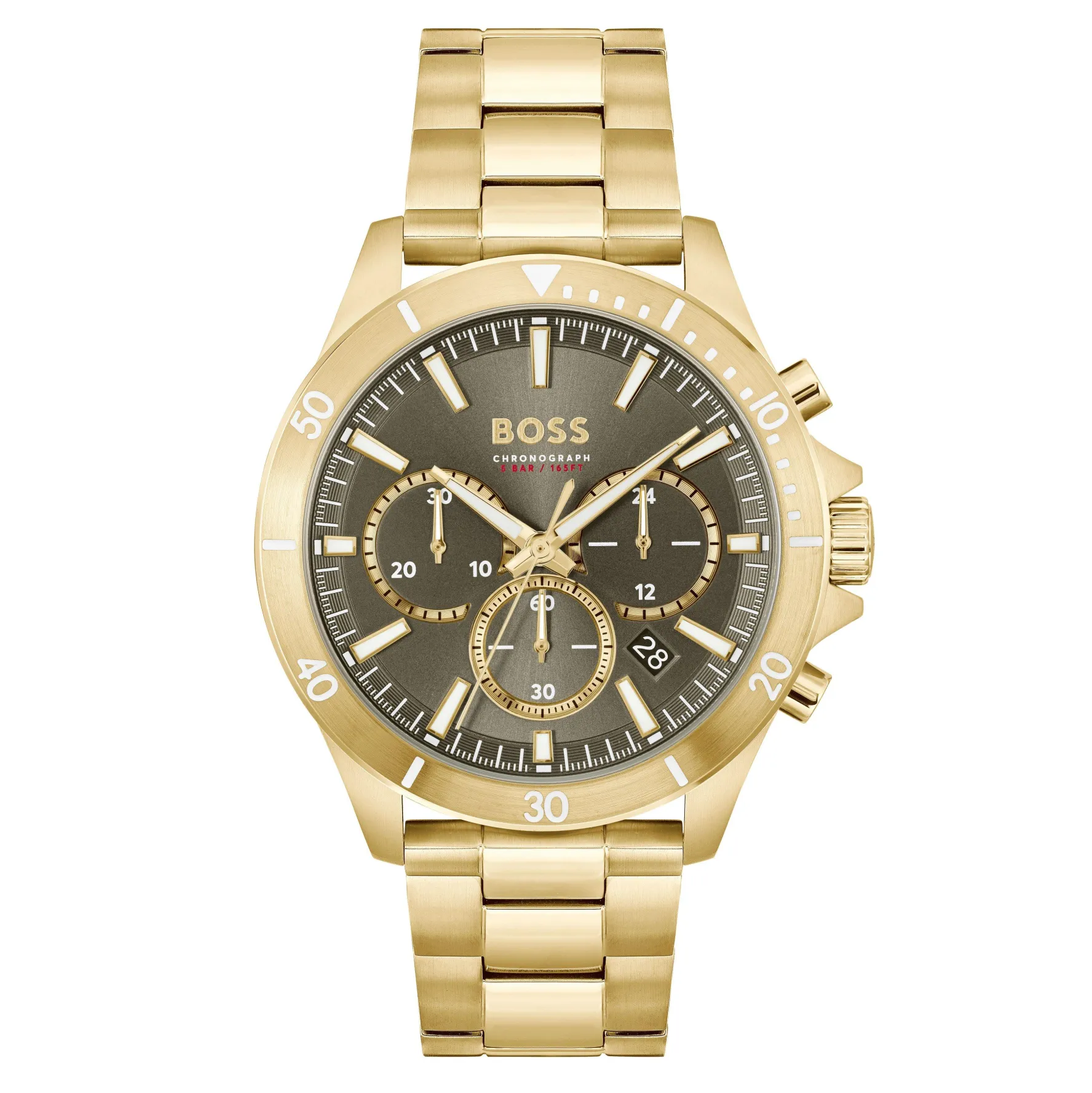 BOSS Sport Lux Troper 44mm Yellow Gold Tone Chronograph Men’s Watch