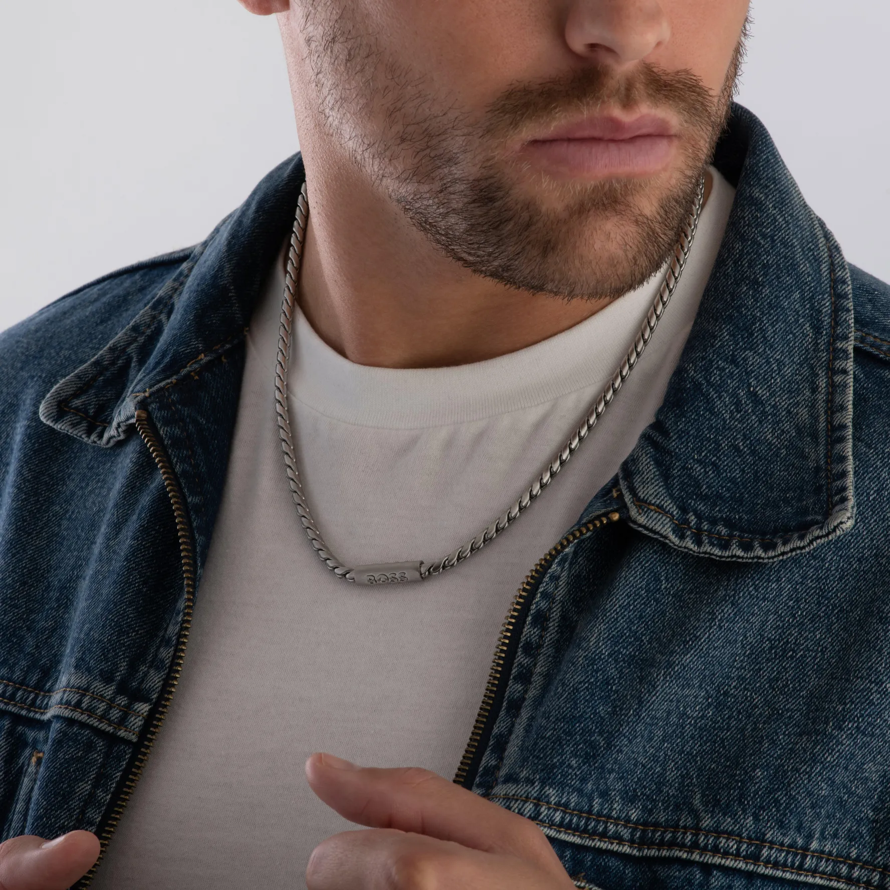 BOSS Stainless Steel Men’s Necklace