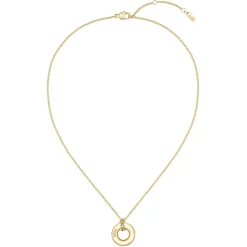 BOSS Yellow Gold Tone Crystal Necklace