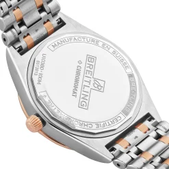 Breitling Chronomat Automatic 36mm Stainless Steel and 18ct Rose Gold Diamond Ladies Watch