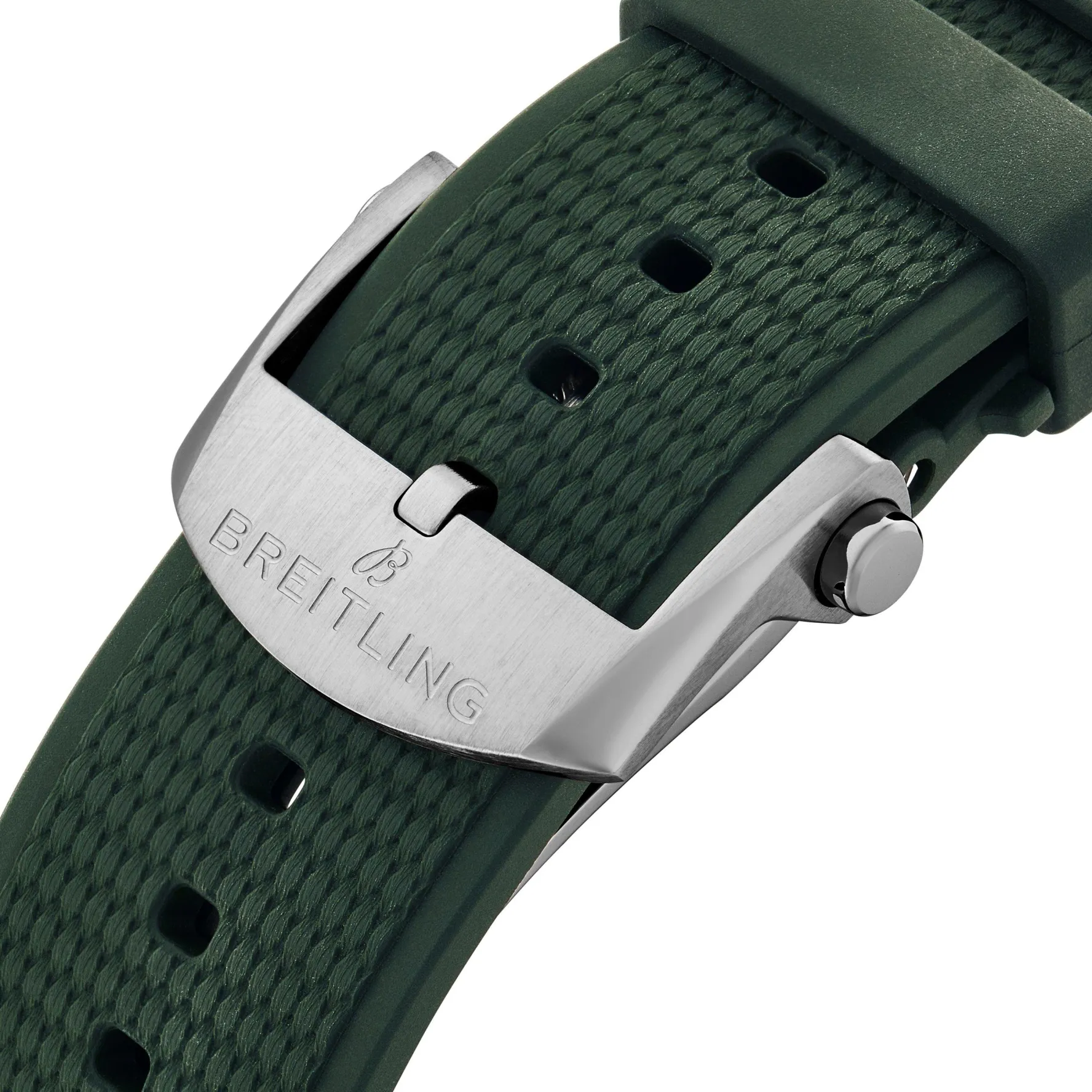Breitling Chronomat B01 42mm Green Rubber Strap Chronograph Automatic Men’s Watch