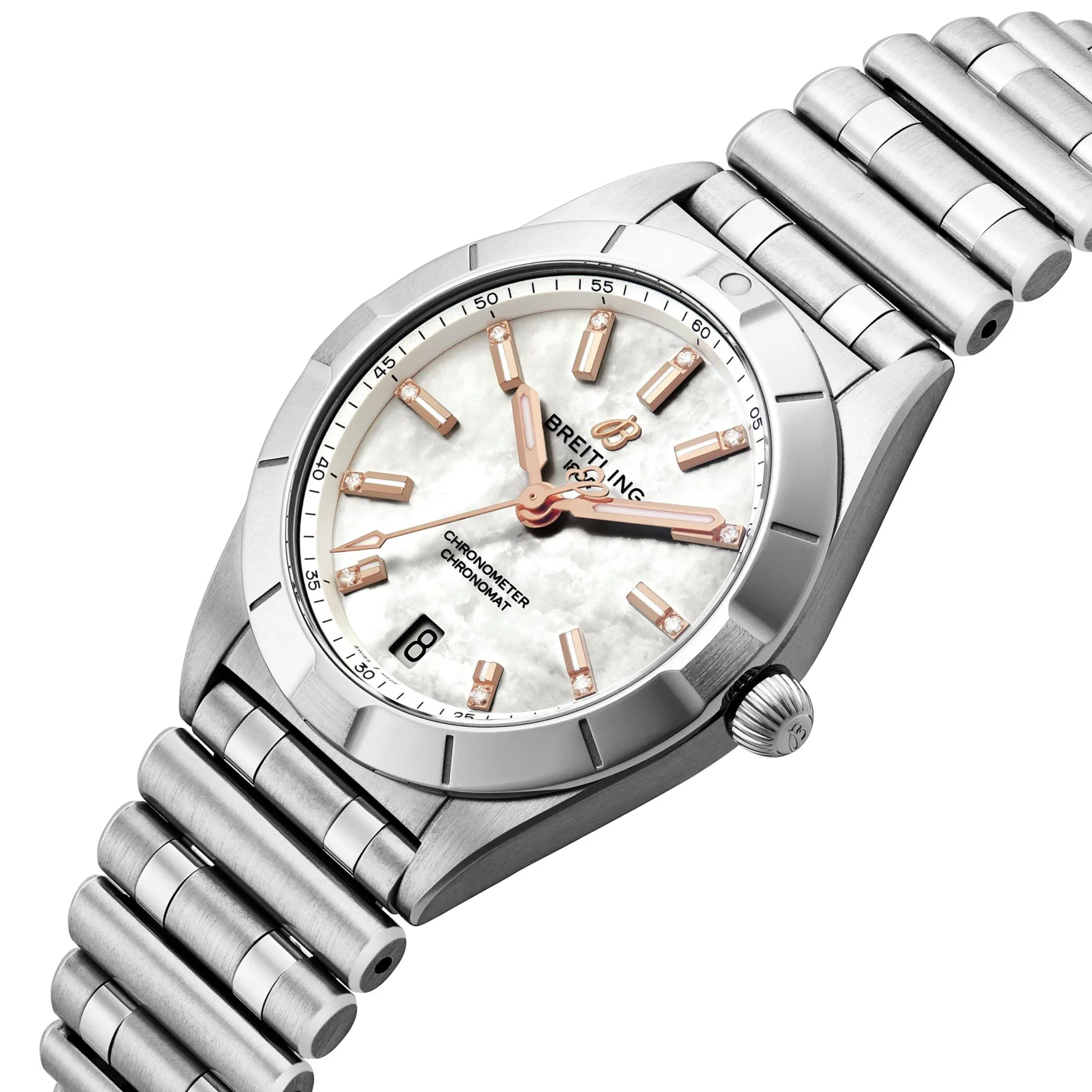 Breitling Chronomat 32mm Diamond Mother of pearl Ladies Watch