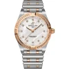 Breitling Chronomat 28mm Stainless Steel and 18ct Rose Gold Mother of Pearl Ladies Watch