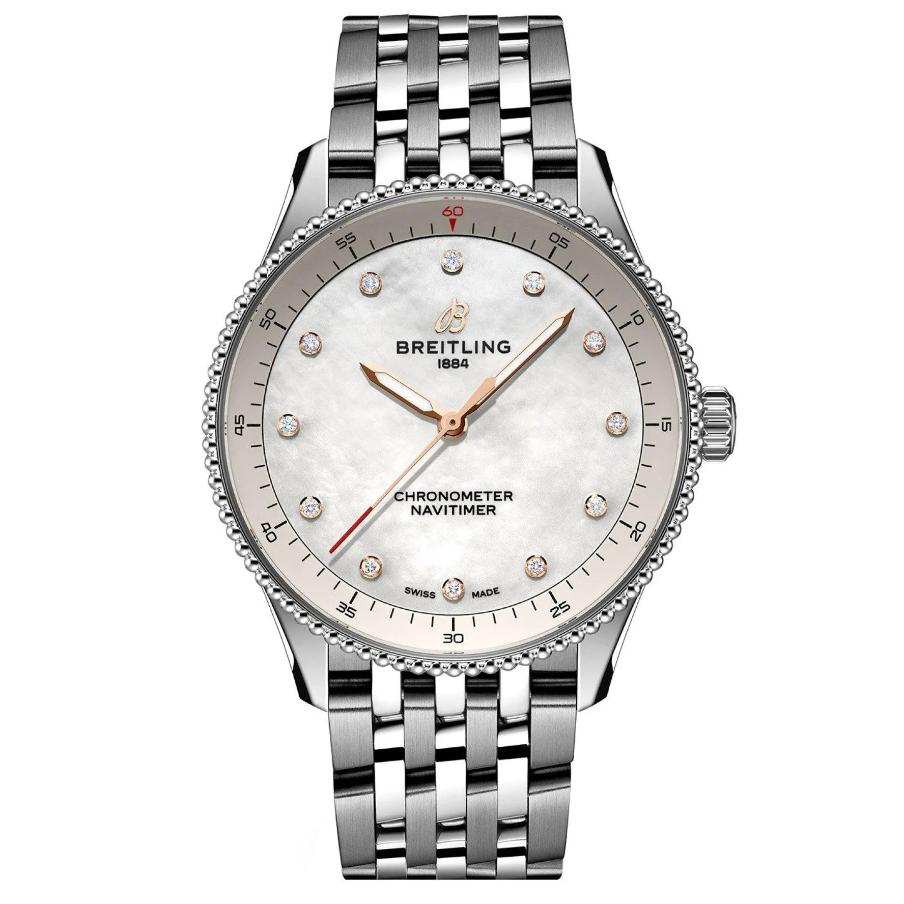 Breitling Navitimer 32mm Mother of Pearl Ladies Watch