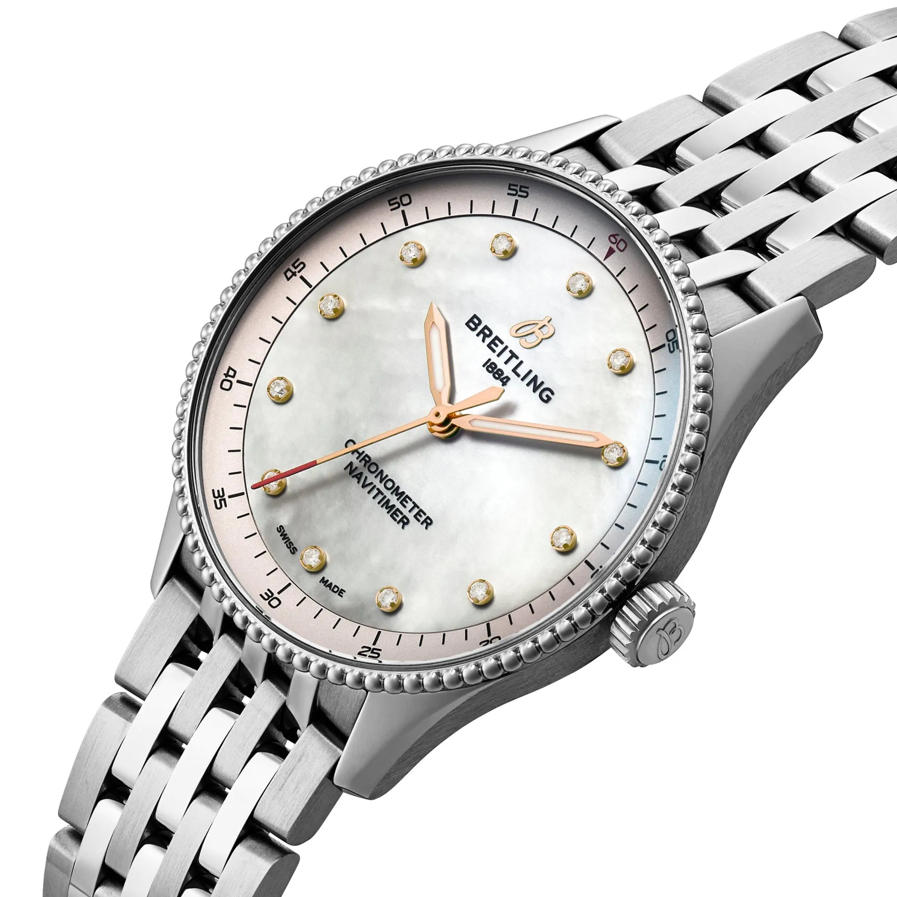 Breitling Navitimer 32mm Mother of Pearl Ladies Watch
