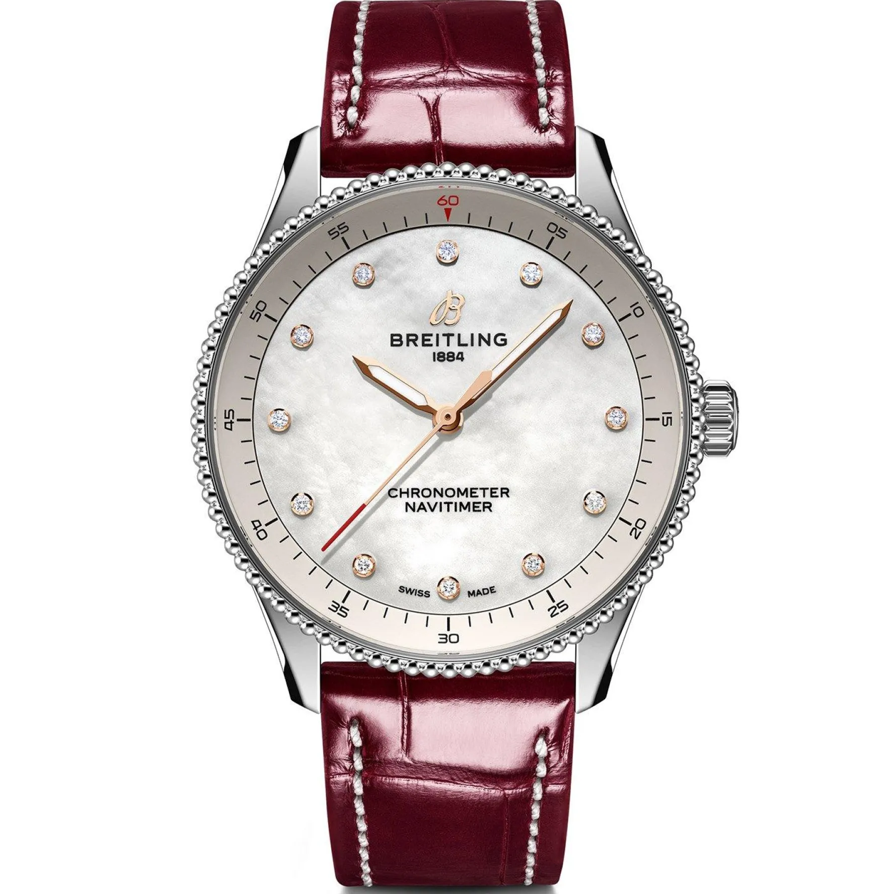 Breitling Navitimer 32mm Mother of Pearl Ladies Watch