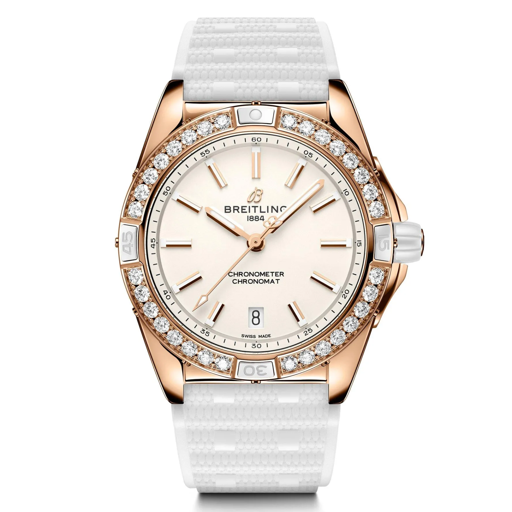 Breitling Super Chronomat Automatic 38mm 18ct Rose Gold Ladies Watch