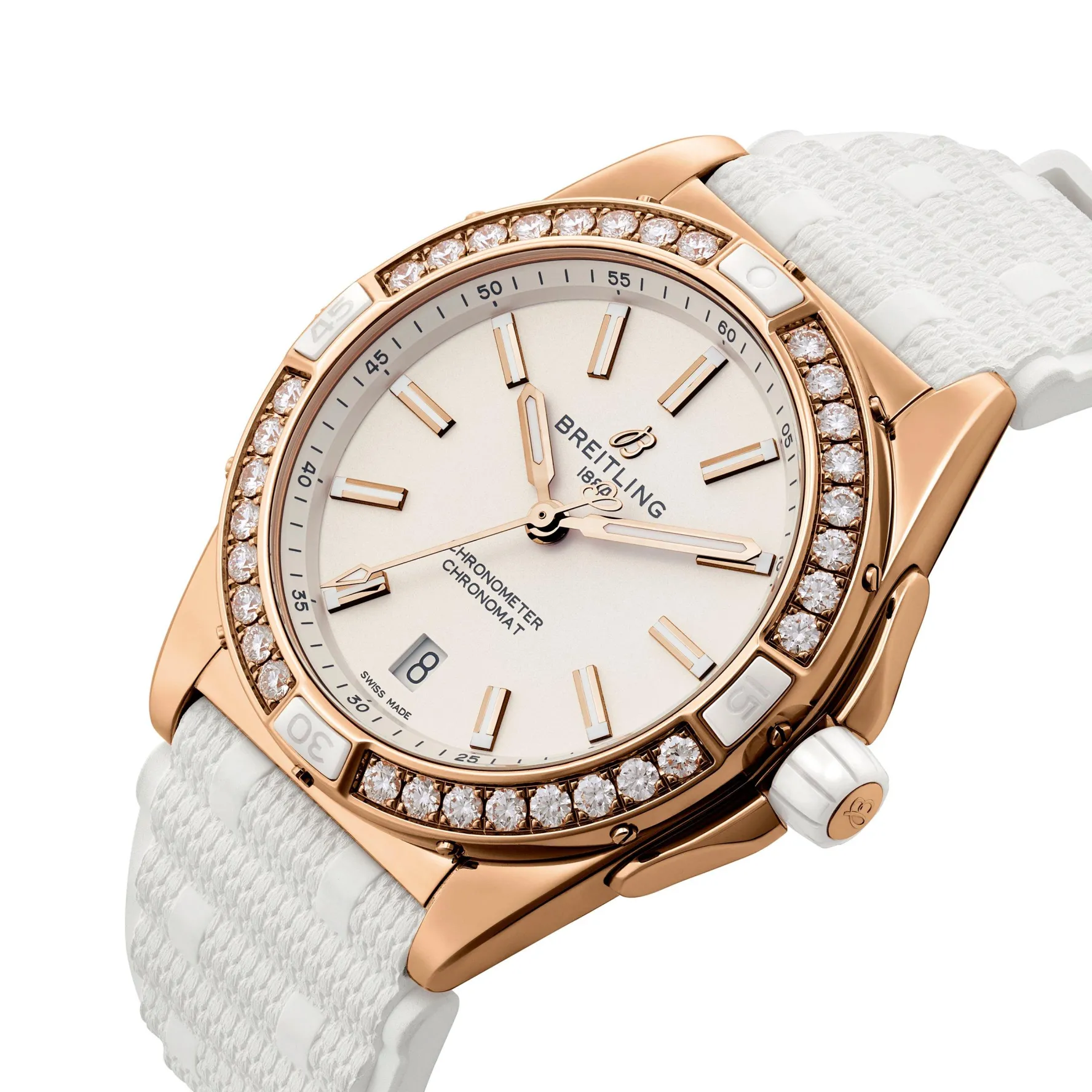 Breitling Super Chronomat Automatic 38mm 18ct Rose Gold Ladies Watch