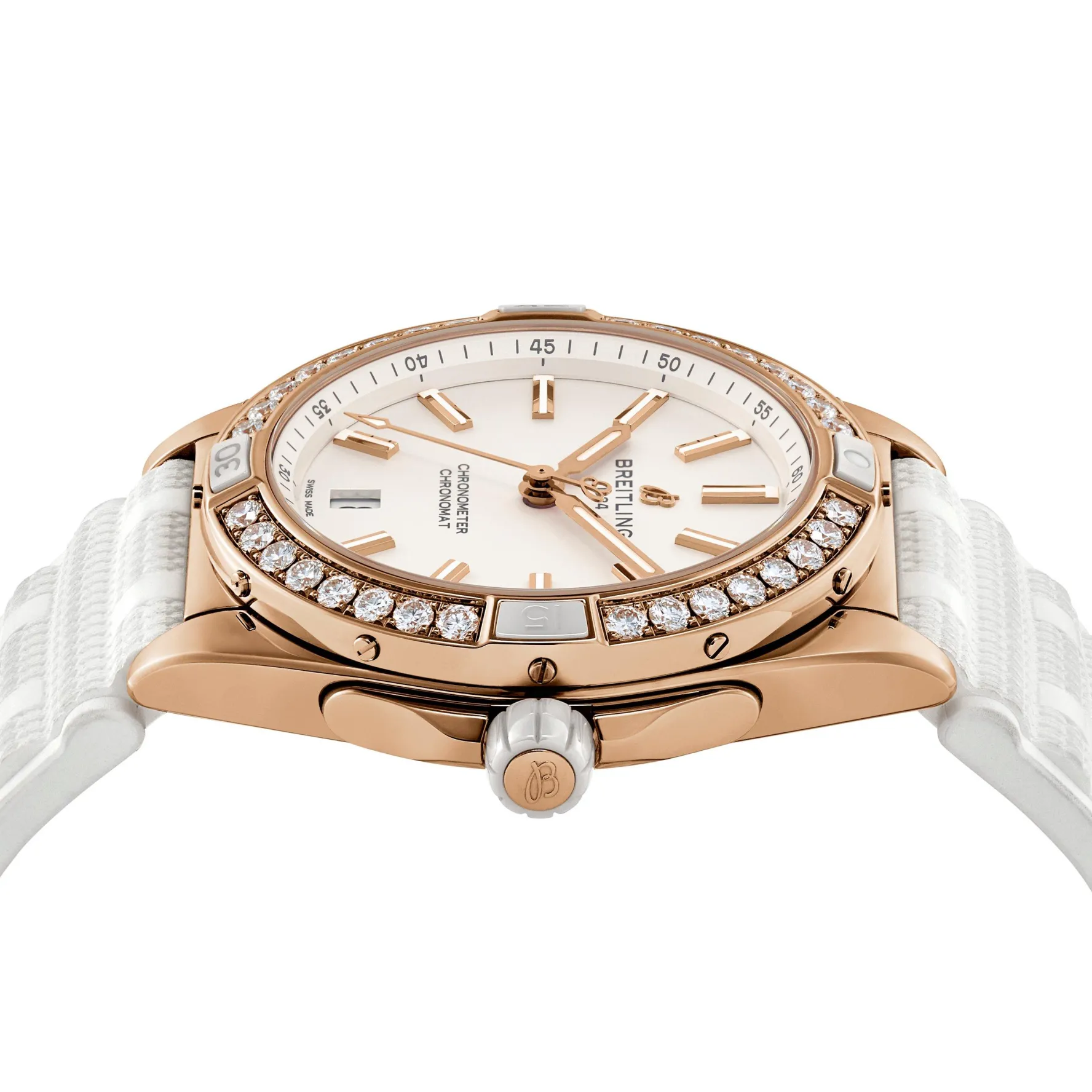 Breitling Super Chronomat Automatic 38mm 18ct Rose Gold Ladies Watch