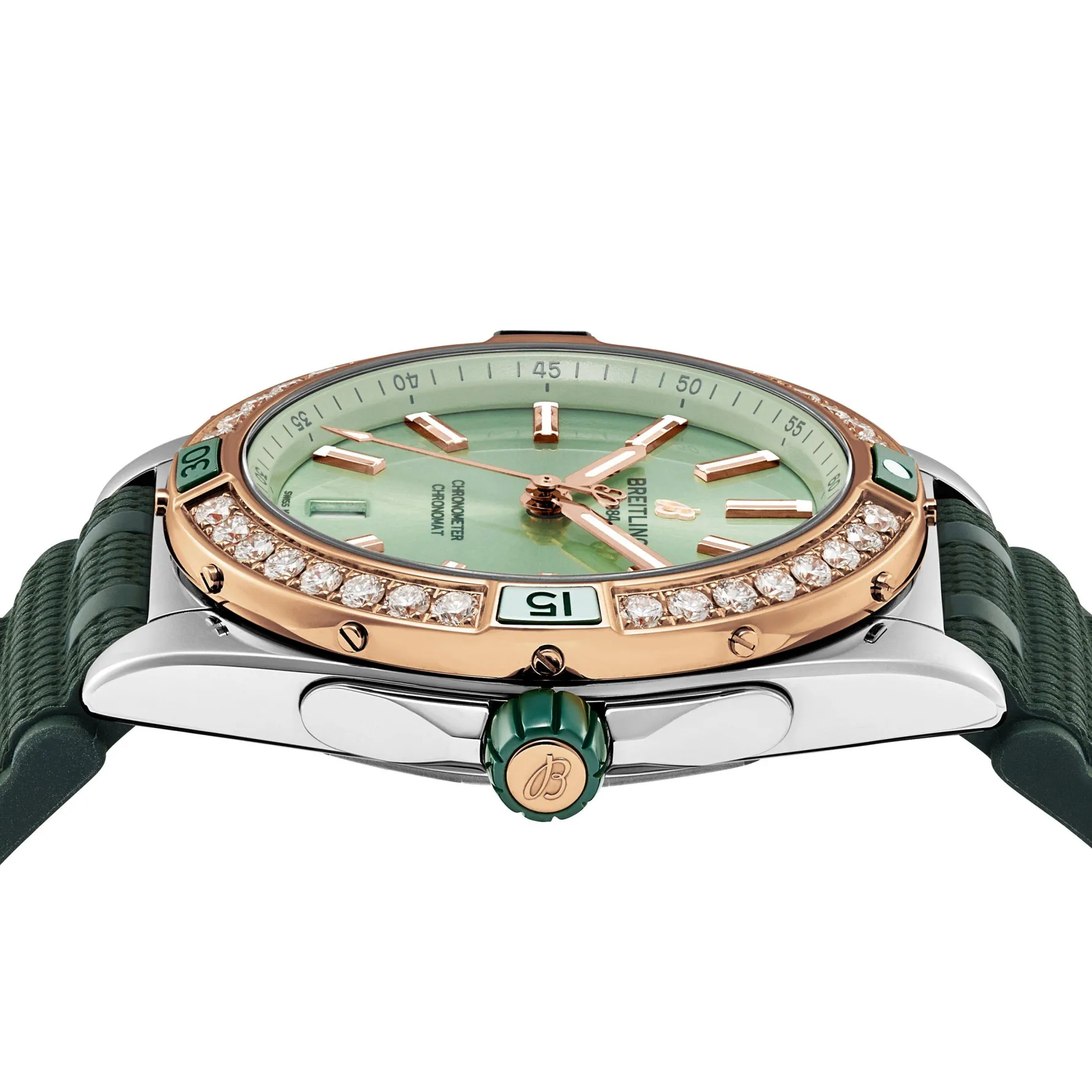 Breitling Super Chronomat Automatic 38mm Stainless Steel and 18ct Rose Gold Ladies Watch