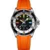 Breitling Superocean Automatic 42mm Orange Rubber Strap Watch