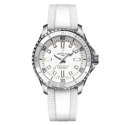 Breitling Superocean Automatic 36mm White Rubber Strap Ladies Watch