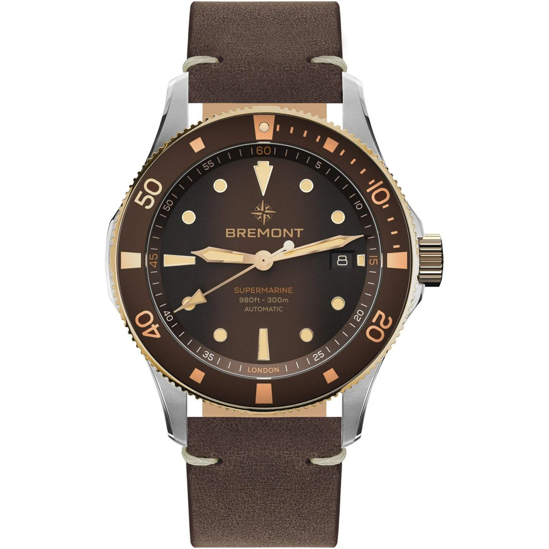 Bremont Supermarine 300M Date 40mm 18ct Rose Gold Automatic Watch
