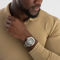 Bulova Icon Champlain 46mm Black Ion and Rose Gold Plated Diamond Men’s Watch