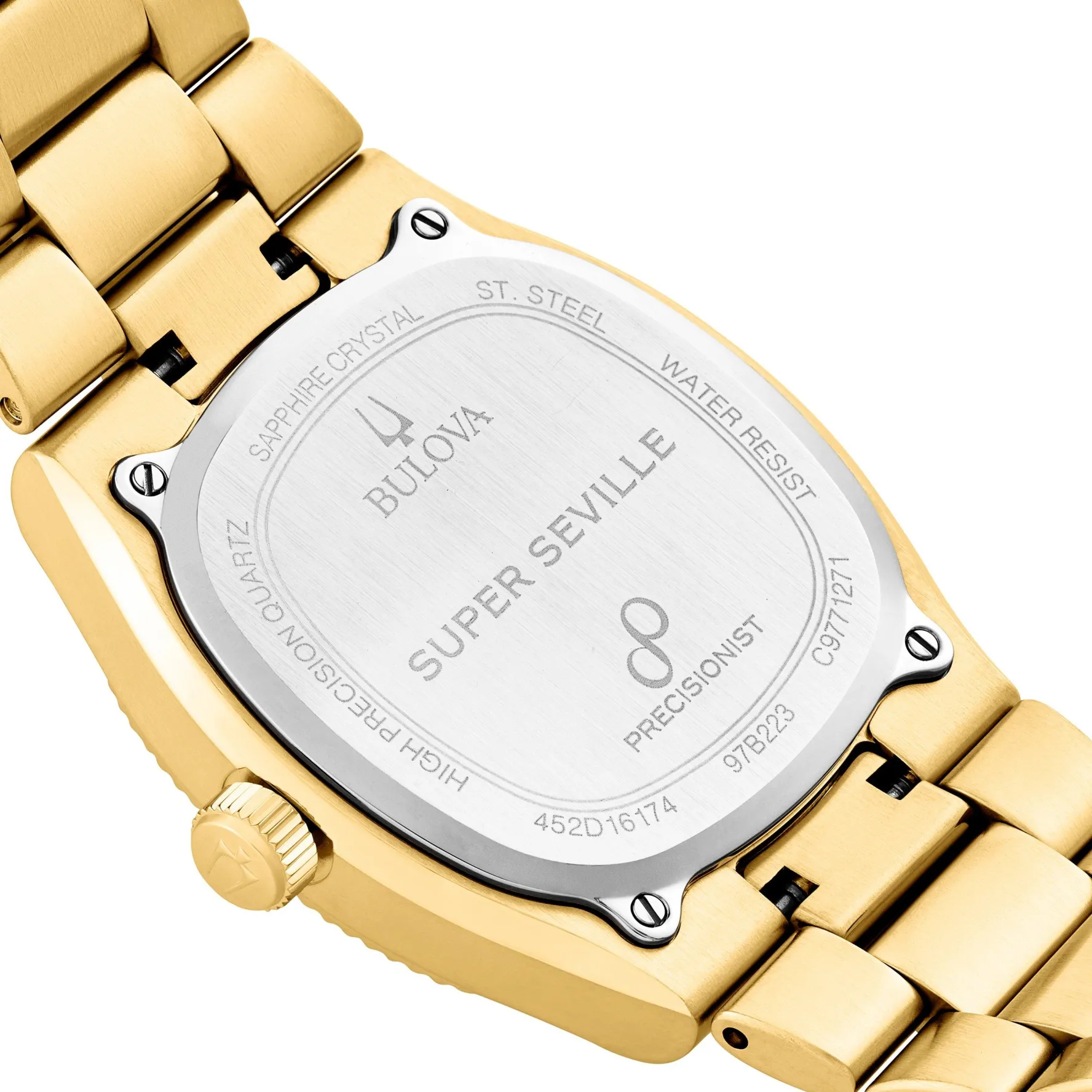 Bulova Super Seville 38mm Yellow Gold Plated Men's Watch