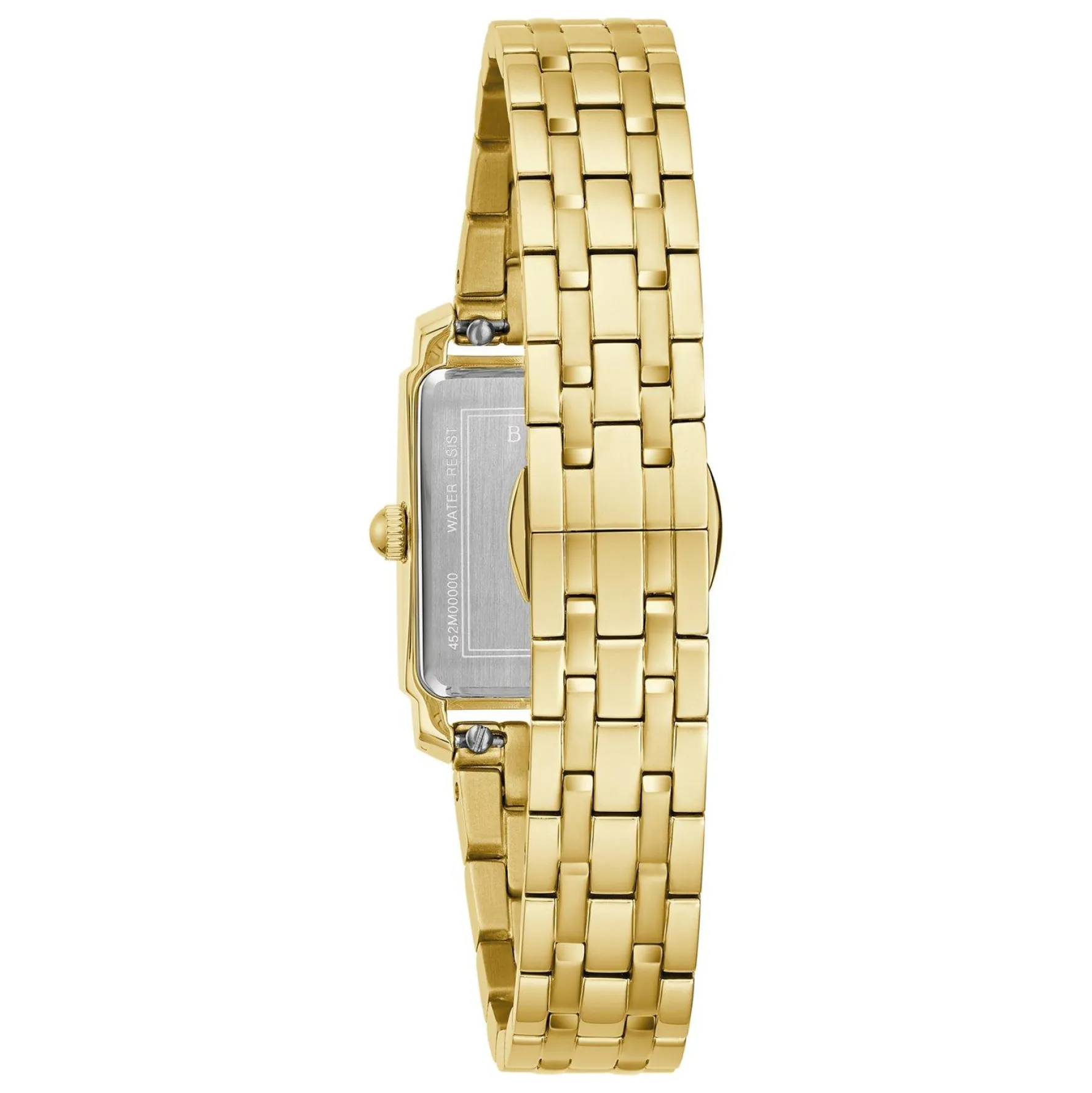 Bulova Sutton 21mm Yellow Gold Plated Mother of Pearl Ladies Watch