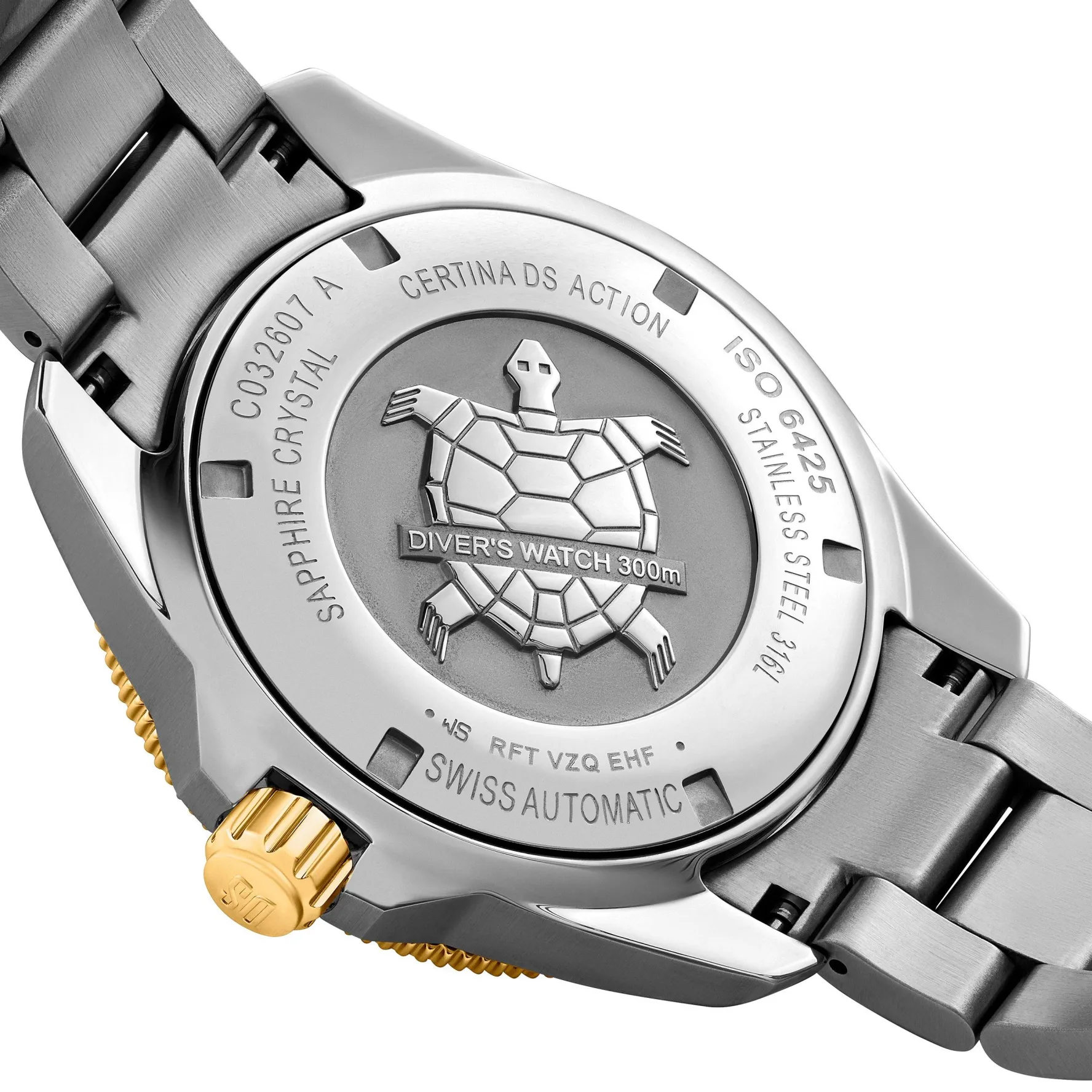 Certina DS Action Diver 43mm Stainless Steel and Yellow Gold Plated Automatic Men’s Watch