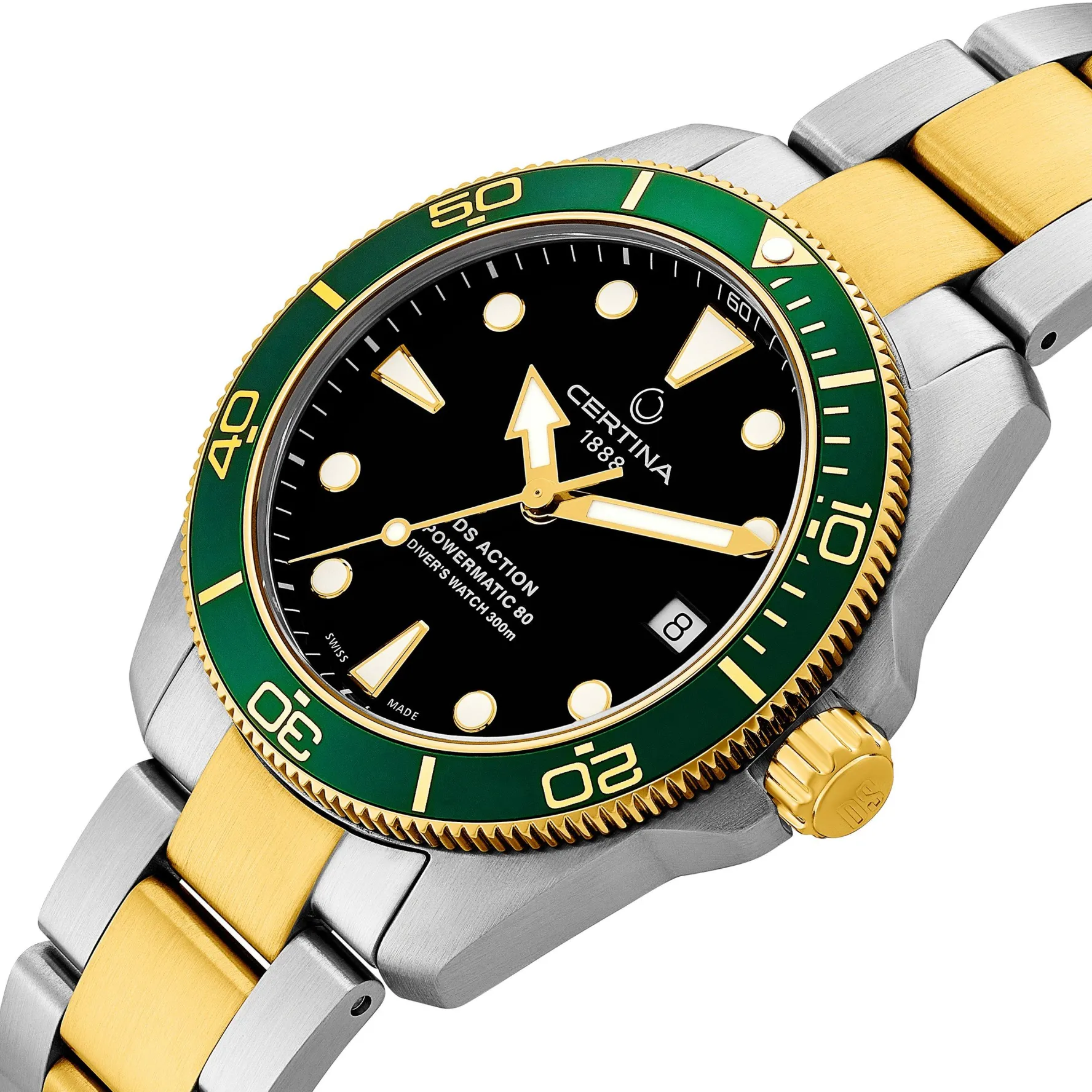 Certina DS Action Diver 38mm Stainless Steel and Yellow Gold Plated Automatic Men’s Watch