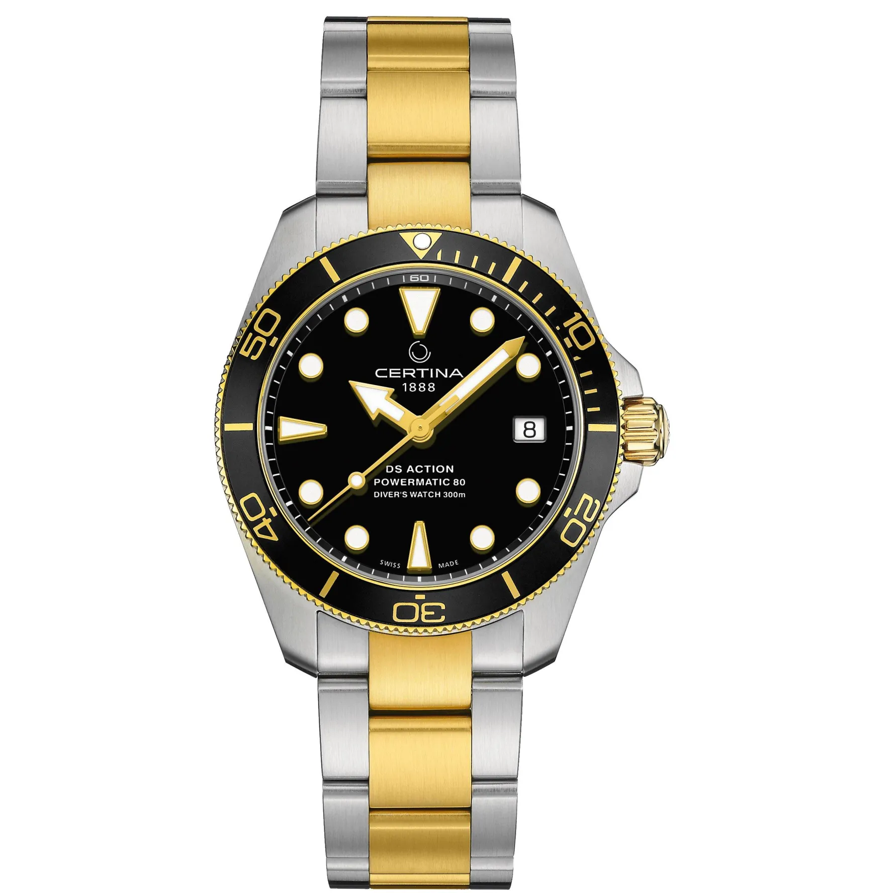 Certina DS Action Diver 38mm Stainless Steel and Yellow Gold Plated Automatic Men’s Watch