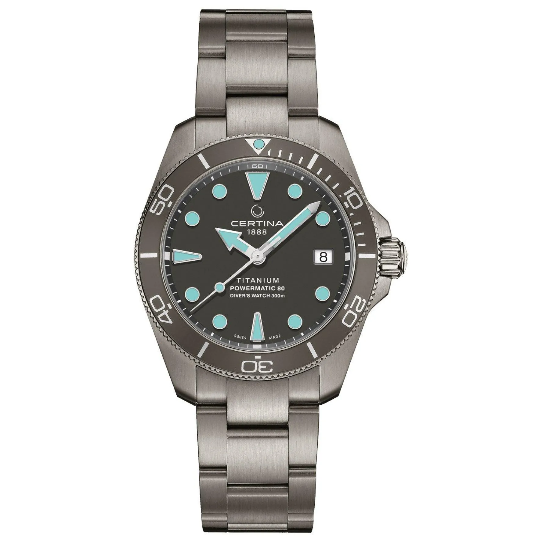 Certina DS Action Diver Powermatic 80 38mm Titanium Automatic Men’s Watch