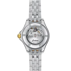 Certina DS Action 34.5mm Stainless Steel and Yellow Gold Plated Diamond Automatic Ladies Watch