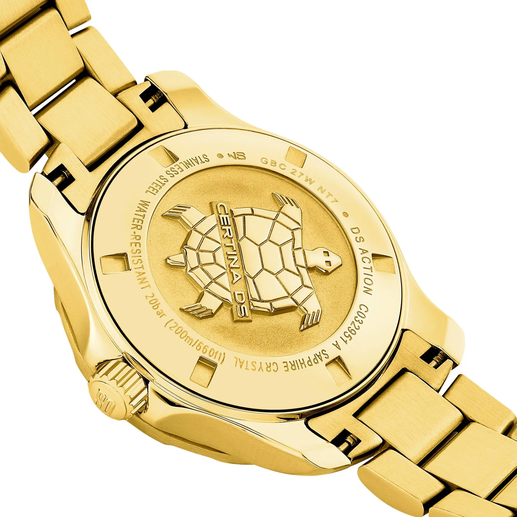 Certina DS Action 29mm Yellow Gold Plated Chronometer Ladies Watch