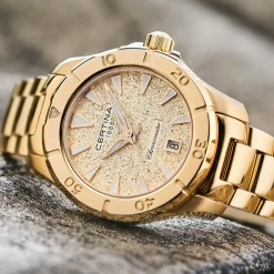 Certina DS Action 29mm Yellow Gold Plated Chronometer Ladies Watch