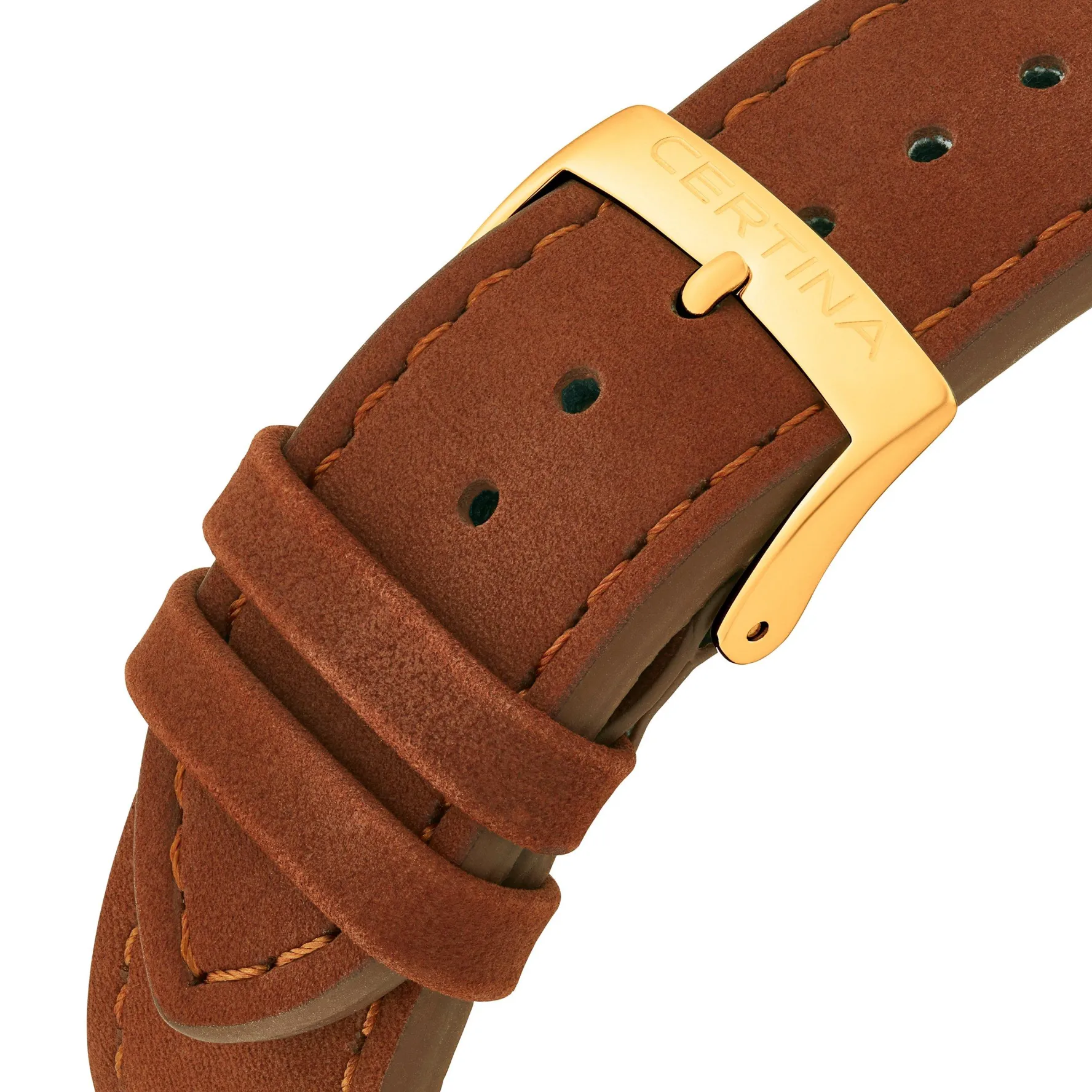 Certina DS Pilot 43mm Yellow Gold PVD Chronograph Men’s Watch