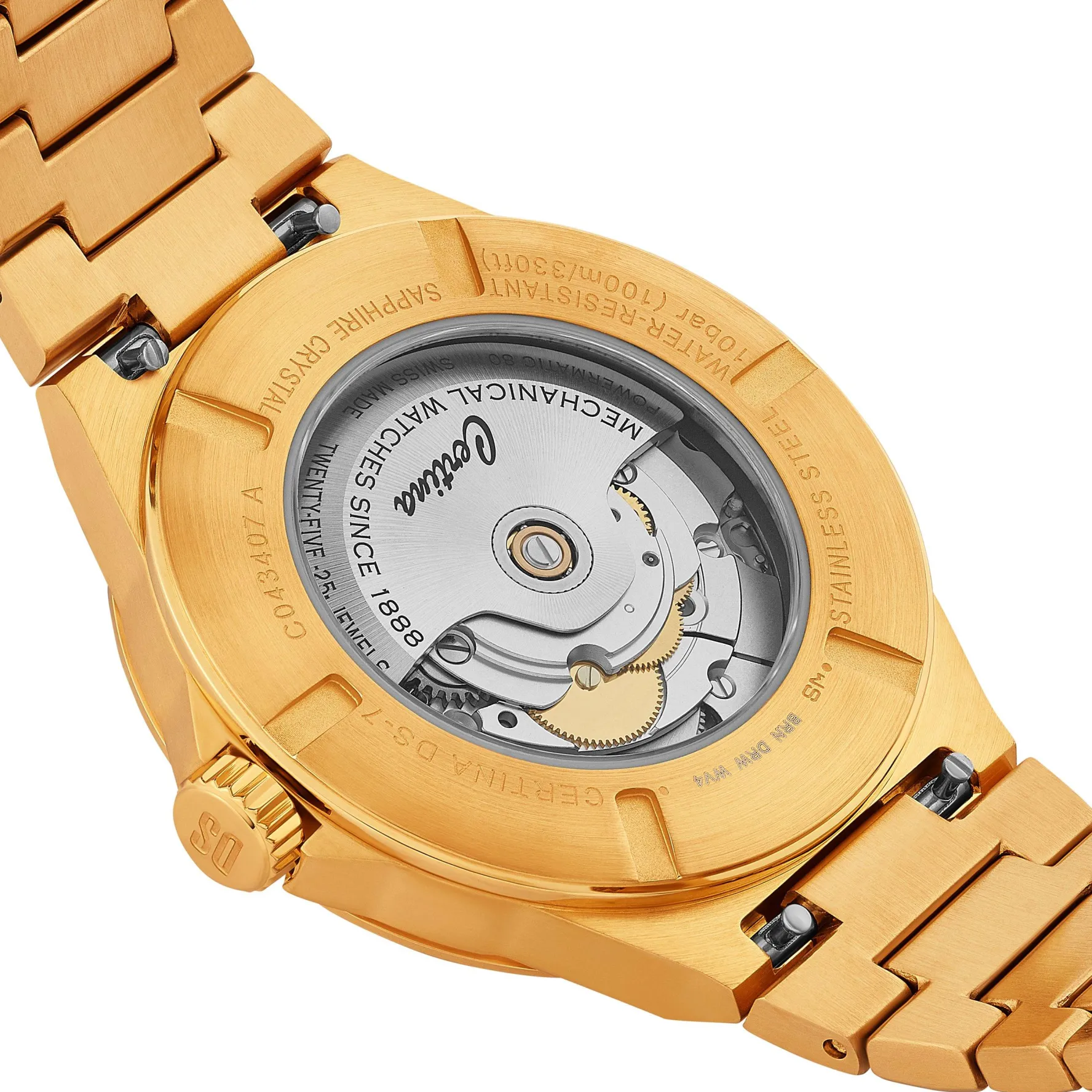 Certina DS-7 Powermatic 80 39mm Gold Tone Automatic Men’s Watch