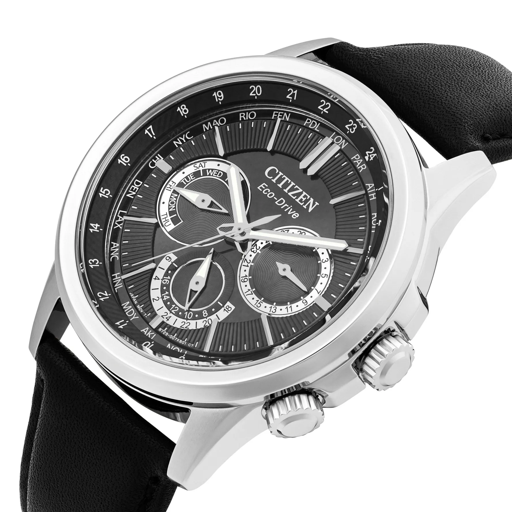 Citizen Classic 44mm Stainless Steel Eco-Drive Men’s Watch