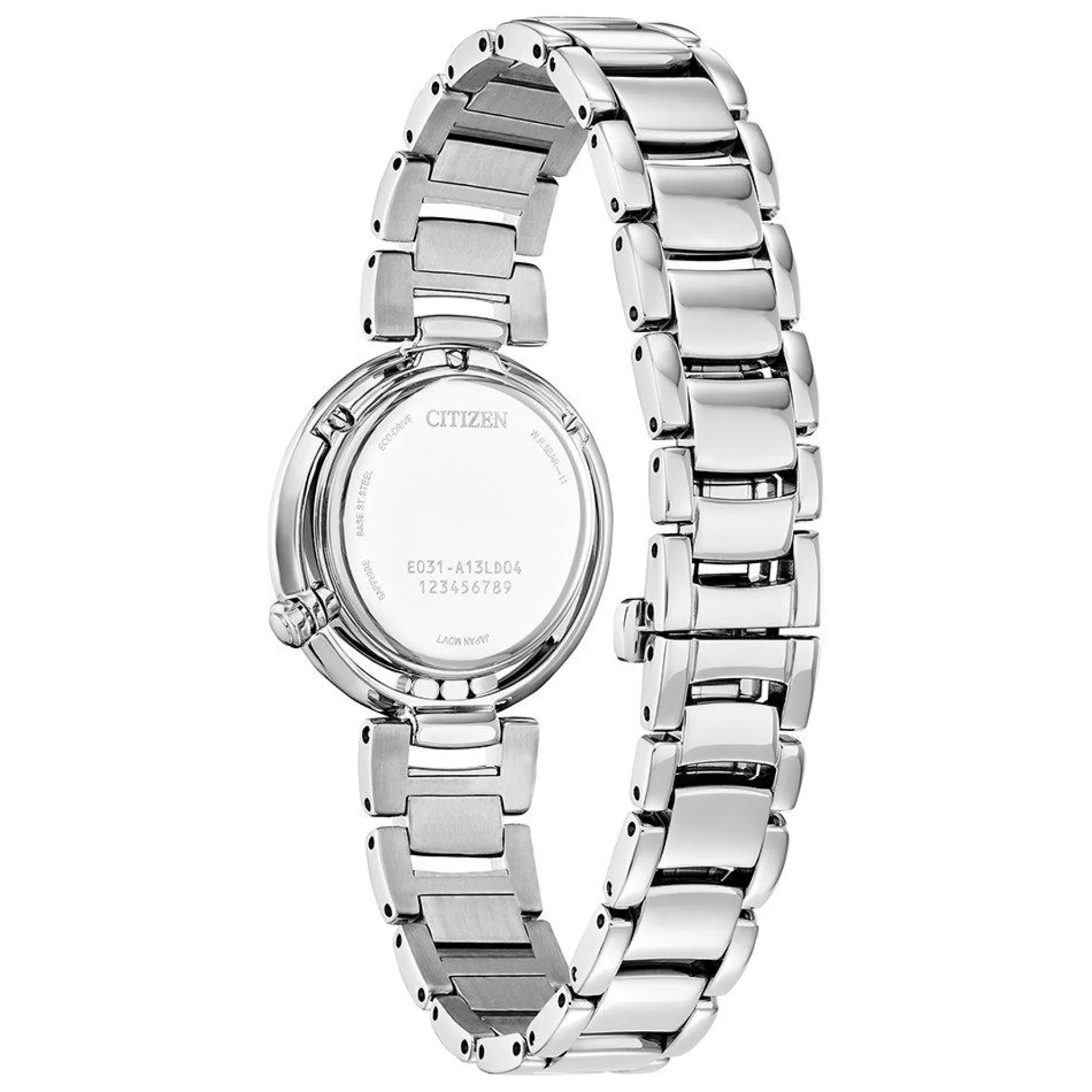 Citizen L Arcly 30mm Stainless Steel Diamond Mother of Pearl Eco-Drive Ladies Watch