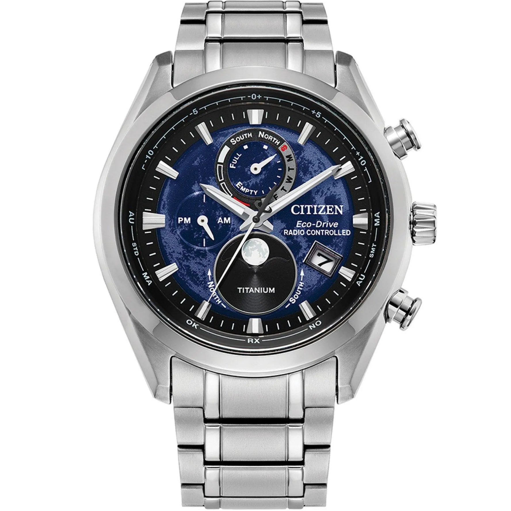 Citizen Moonphase 43mm Titanium Eco-Drive Men’s Watch