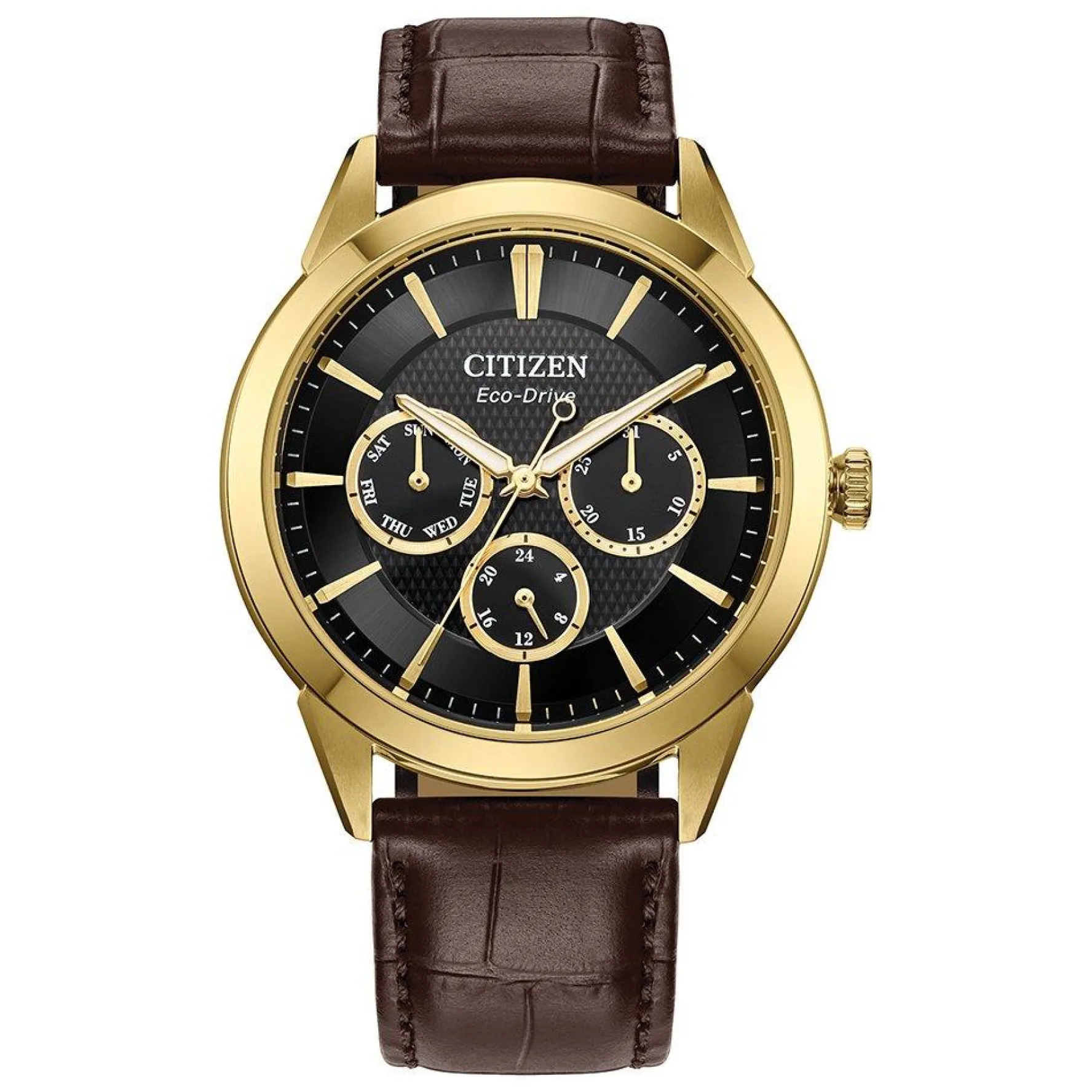 Citizen Rolan 40mm Yellow Gold Tone Eco-Drive Men’s Watch