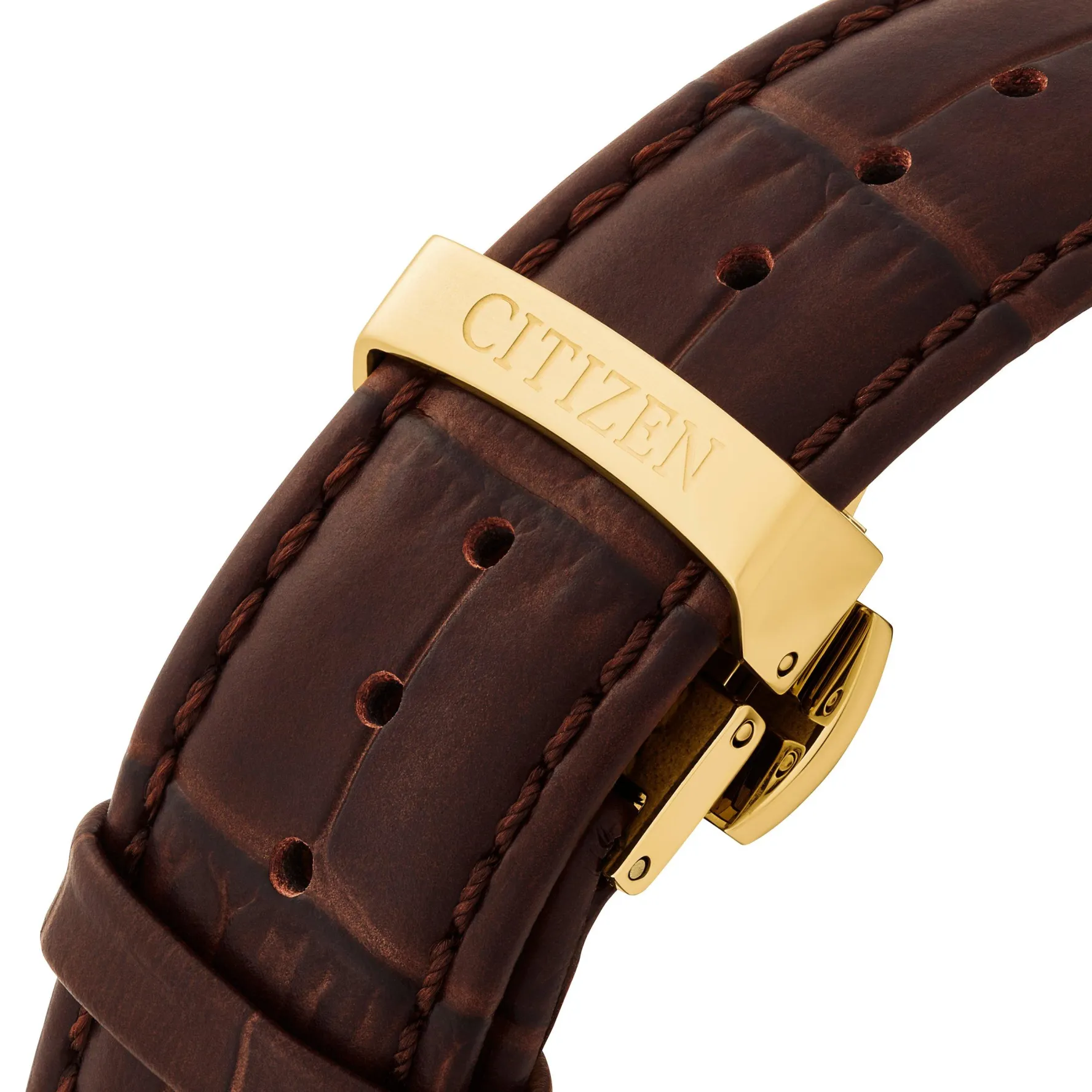 Citizen Rolan 40mm Yellow Gold Tone Eco-Drive Men’s Watch