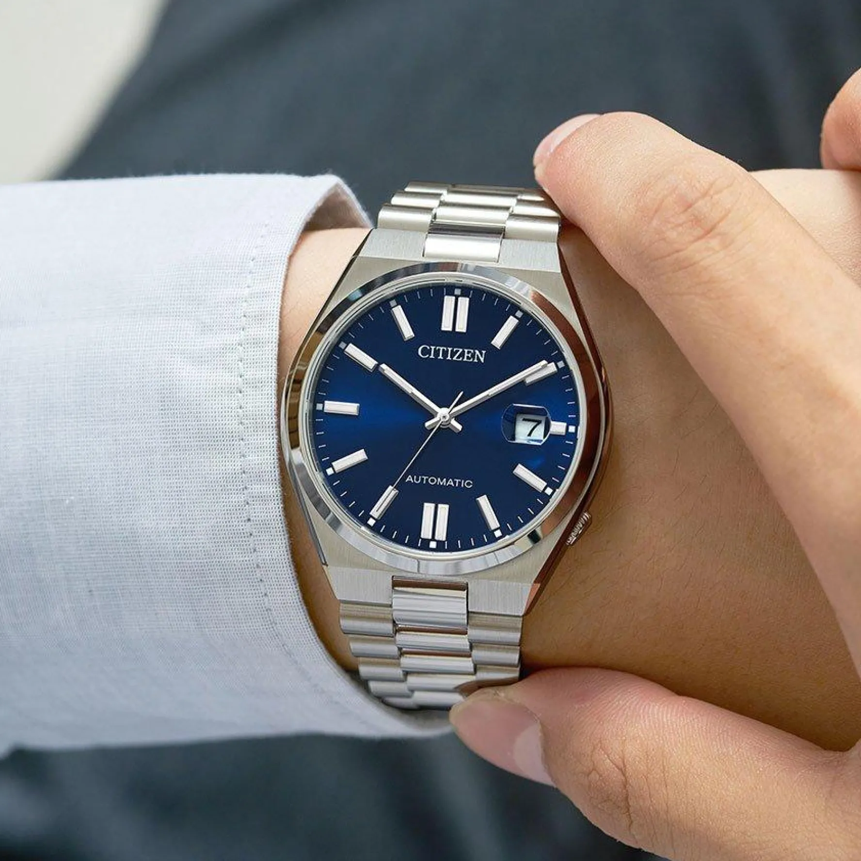 Citizen Tsuyosa Stainless Steel Blue Automatic Watch
