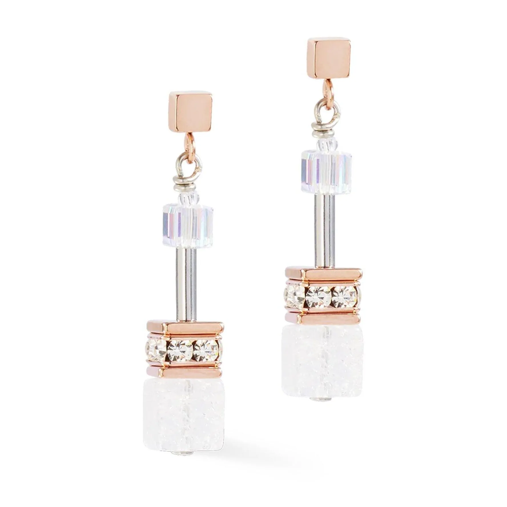 Coeur De Lion GeoCUBE Iconic Nature Crystal Drop Earrings